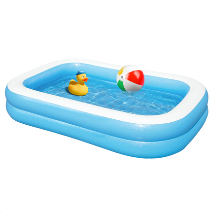 Cheqo® Opblaasbaar Zwembad - Opblaasbad - Familiezwembad - Stevig Vinyl