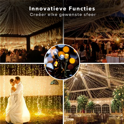 Cheqo® Kerstverlichting - Kerstboomverlichting - Kerstlampjes - Sfeerverlichting - LED Verlichting - Voor Binnen en Buiten - Tuinverlichting - Feestverlichting - Lichtsnoer - Microcluster - 800 LED's - 16M - Wit & Extra Warm Wit - Timer - 8 Lichtfuncties Kerstboomverlichting