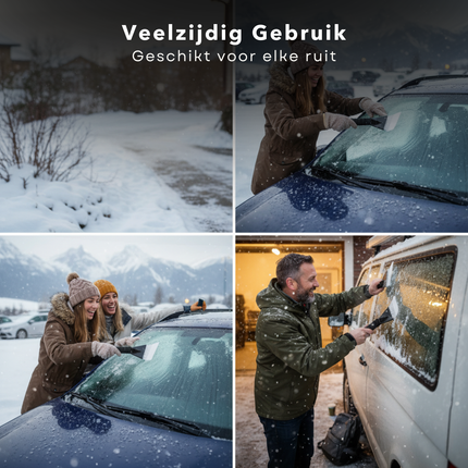 Cheqo® Ijskrabber - Ijs Krabber - Verschillende Kleuren - Auto Accessoires - Winter Benodigdheden - Ruiten Krabben - Anti-Ijs - Sneeuw Verwijderen - Winterklaar - Auto Onderhoud - Koudebestendig Praktische Tool