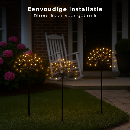 Cheqo® Led Boom 100 Cm - Kerstboom 240 Led’s - Warm Wit Verlichting - Ledboom - Tuinsteker - Grondspies - Flexibel Takjes - Buigbare Takken - Spatwaterdicht - IP44 Adapter - Energiezuinig - Buitenverlichting