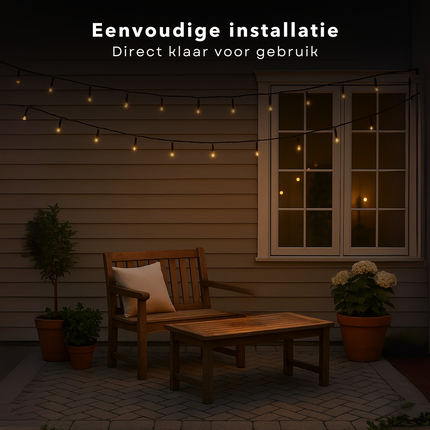 Cheqo® Solar Lichtsnoer - Kerstverlichting Buiten - Kerstboomverlichting - Cluster Verlichting - 21.5 Meter - 480 Led - Met Afstandsbediening - Warm Wit Licht - Tuinverlichting Op Zonne-Energie - Sfeerverlichting Buiten - Lichtslinger - Met Timer