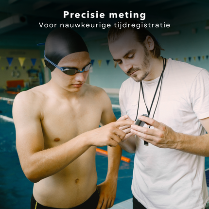 Cheqo® Digitale Stopwatch Sport - Timer - Handklok - Waterdicht - Handige Training - Compact Ontwerp - Inclusief Koord