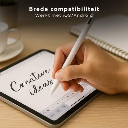 Cheqo® Stylus Pen voor Tablet , Apple iPad en Android - Ergonomisch - Pencil Voor Tablets en Smartphones - Aluminium - USB-C
