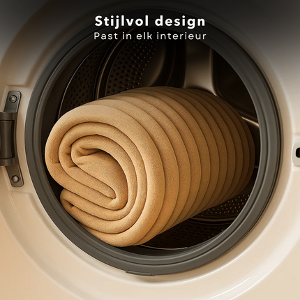 Cheqo® Fleece Deken - 150x200 cm - Dekentje - Taupe Kleur - 100% Polyester - Wasbaar Op 30 Graden - Fleece Plaid