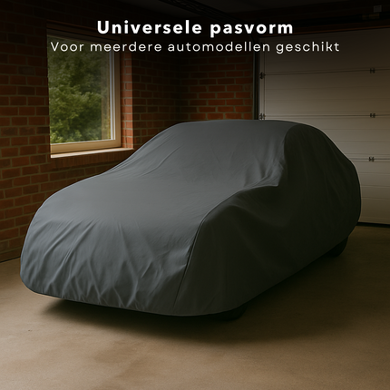 Cheqo® Autohoes XL - Beschermhoes Auto - Autobeschermhoes - Auto Hoes - Beschermhoes voor Auto - Waterdicht - Bescherming Grijs - Universeel