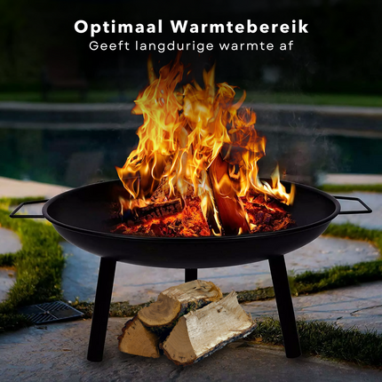 Cheqo® Vuurschaal - Vuurkorf - Terrashaard - Terrasverwarmer Staal - Voor Tuin en Terras