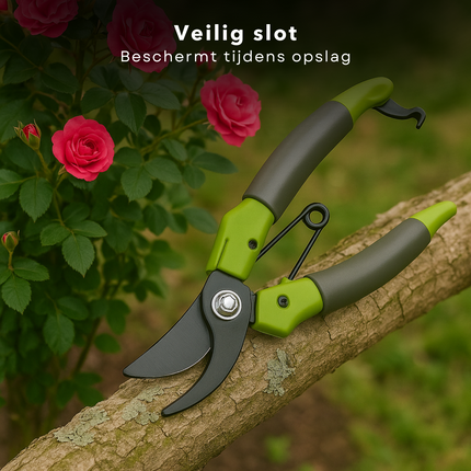 Cheqo® Snoeischaar - Tuinschaar - Takkenschaar - Snoeigereedschap - Voor Takken - Scherp en Duurzaam