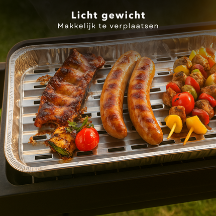 Cheqo® BBQ Grillschalen Aluminium - Barbecue Grillschaal - Set van 5 - Vetopvang BBQ - Wegwerp BBQ Schaal