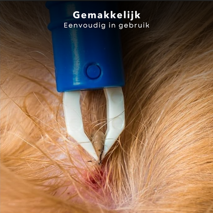 Cheqo® Tekenset - Tekenpincet - Tekenverwijderaar - Tick Twister - Tekentangset Met Alcoholdeppers - Compact Formaat - Voor Honden en Katten - Kunststof