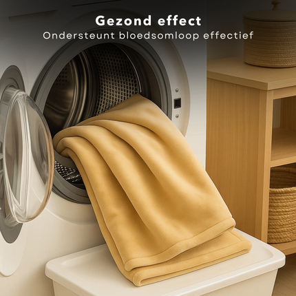 Cheqo® Elektrische Bovendeken - Warmtedeken - 180x130 cm - 1 Persoons - Flanel - Afstandsbediening - 10 Warmtestanden - Timerfunctie - Wasmachinebestendig - Snelle Opwarming - Energiezuinig - Ontspanning Spieren - Verbeterde Bloedsomloop