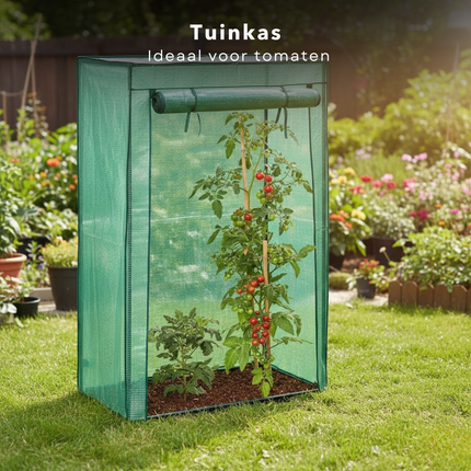 Cheqo® Tomatenkas - Tomaten Kweekkas - Tomaten Serre - Kweekkas - Broeikas - Foliekas - Tuinkas - Plantenkas - Koude Kas - Mini Tuinkas - Kleine Tuinkas - Tomatenkas Met Deur - Tomatenkas Voor Balkon - Tomatenkas Voor Tuin