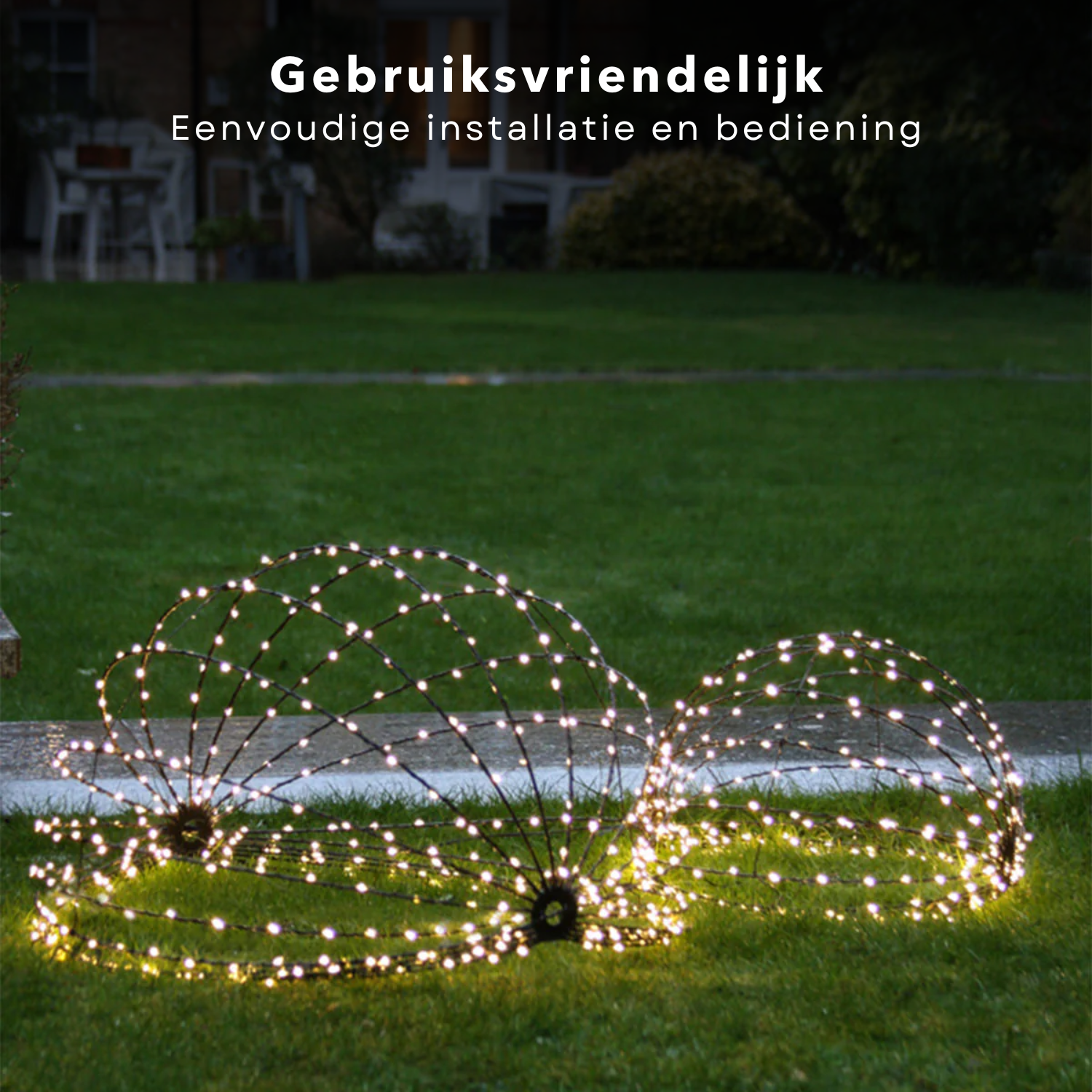 ECD Germany LED bal kerstverlichting extra warm wit 60 cm ECD Germany LED bal kerstverlichting extra warm wit 60 cm