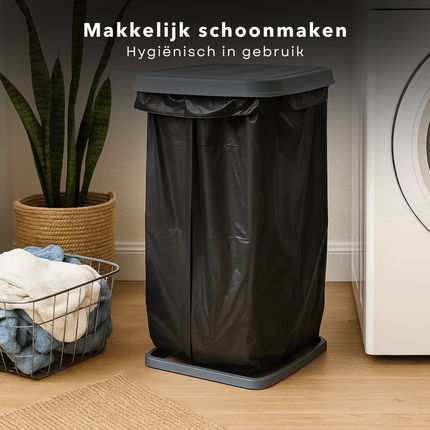 Cheqo® Vuilniszakhouder 60 Liter - Compact Op Te Bergen - Vuilniszakstandaard - Afvalzakhouder - Geschikt Voor 60 Liter - Vuilniszakhouder - Willekeurige Kleur - Vuilniszak Houder - Afvalzak Houder