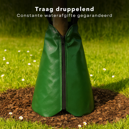 Cheqo® Waterzak Boom Irrigatie - 75 Liter - Kunststof - Irrigatiesysteem voor Bomen - Met Ritssluiting
