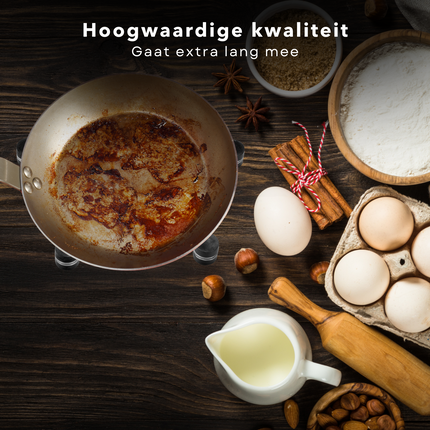 Cheqo® Verstelbare Pannenonderzetter - Pannenrooster - Hittebestendig - Beschermende Tafelonderzetter - Roestvrij Staal