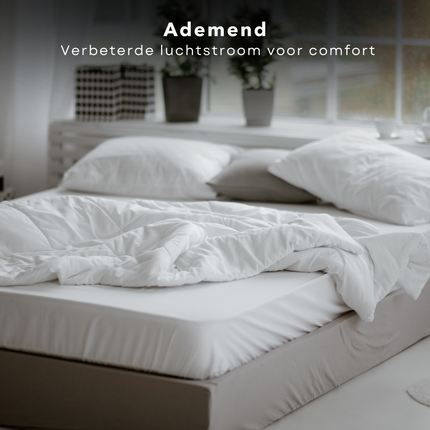 Cheqo® 4 Seizoenen Katoenen Dekbed - 140x220 - Wit - Hoge Vullingdichtheid - Beddengoed - Anti-Allergie - Zomerdekbed - Winterdekbed - Hotel Kwaliteit - All Season - Extra Comfort - Polyester - Machinewasbaar Dekbedden