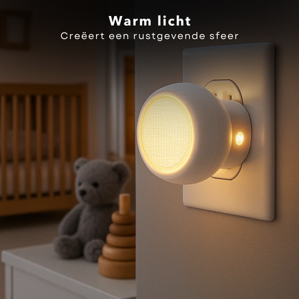 Cheqo® LED Nachtlamp - Nachtlamp Met Sensor - Stopcontact Nachtlamp - Bewegingssensor - Energiezuinig - Automatische Verlichting - Kinderkamer Nachtlamp - Slaapkamer Verlichting - Sensor Verlichting - Plug-In Nachtlamp - Nachtverlichting