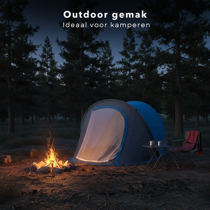 Cheqo® Pop Up Tent - Pop Up Tent 1 Persoons - Festival Tent - Kampeertent - Camping Tent - Lichtgewicht Tent - Blauwe Pop Up Tent