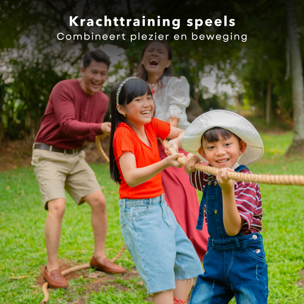 Cheqo® Touwtrekspel - Touwtrekken - Touwtje Trekken - Touw Trekken - 10 Meter Lang - Teamsport voor Kinderen - Sterk en Duurzaam