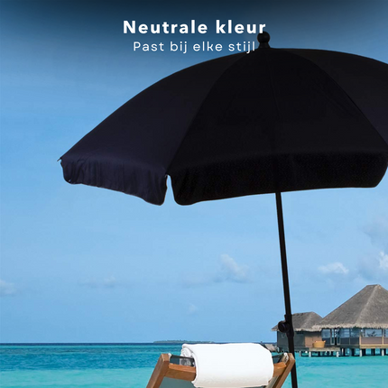 Cheqo® Parasolvoet Rond - Parasolstandaard - Parasol Standaard - Parasol Voet - Vulbaar en Weerbestendig - Kunststof Standaard voor Zware Parasols