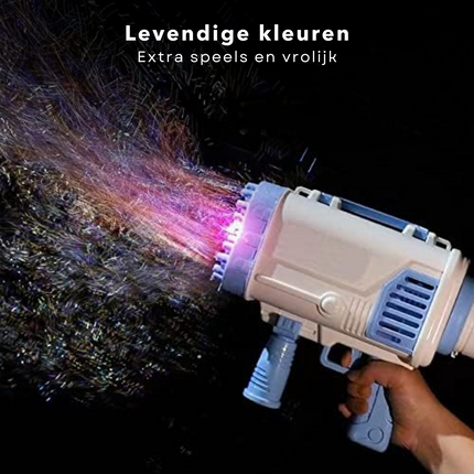 Cheqo® Bellenblaas Pistool - Bubble Gun - Bellenblazer - Bellenblaasmachine - Waterpistool - Inclusief Bellenblaas Navulling