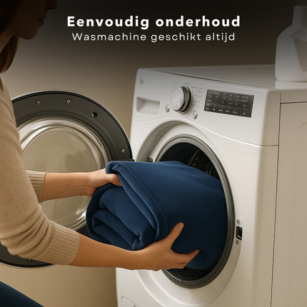 Cheqo® Fleece Deken - Plaid 150x200 cm - Superzachte Deken - Blauw Fleece Plaid - Polyester Fleece - Wasmachine Bestendig - Decoratief Laagje - Hoogwaardig Materiaal - Multifunctioneel Gebruik - Dekentje - Elegantie Aan Interieur