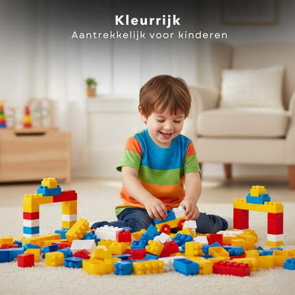 Cheqo® Blokken - Bouwblokken - Bouwstenen - Speelgoed Blokken - Stapelblokken - Baby Blokken - Peuter Blokken - Blokkenset - Blokken 85 Stuks - Blokken Met Wielen - Blokken Trein - Blokken Locomotief - Blokken Wagon - Blokken 18 Maanden
