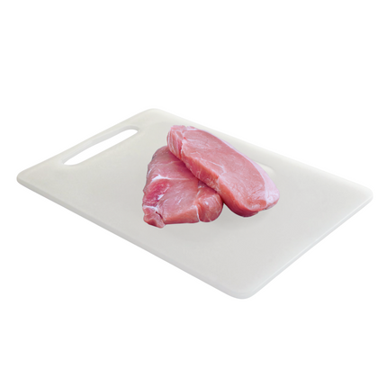 Cheqo® Witte Kunststof Snijplank - Snijplanken - Serveerplank -Tapasplank - 35x25 cm - Hygiënisch en Duurzaam