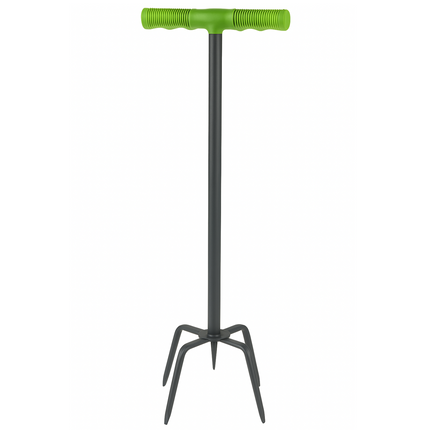 Cheqo® Tuinklauw Woelvork - Metaal - Tuinfrees - Onkruidsteker - Onkruidtrekker - Aarde Losmaken - Grond Beluchten - Kultiveren - Ergonomisch - Onkruid Wieden - Onkruidverwijderaar - Duurzaam en Efficiënt