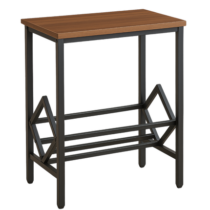 Cheqo® LP Opbergsysteem - Bijzet Tafel - Vinyl Houder - Platenrek - Platenhouder - Bijzettafel - Platenkast - Platenstandaard LP Rek - Platenspeler Meubel - Metaal MDF