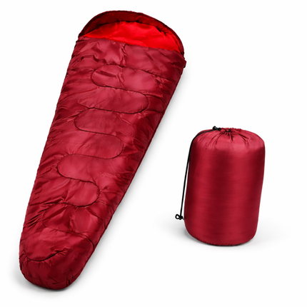 Cheqo® Mummy Slaapzak - Slaapzak Volwassenen - Zomerslaapzak - Lente Slaapzak - Slaapzak Met Capuchon - Lichtgewicht Slaapzak - Compacte Slaapzak - Slaapzak Camping - Slaapzak Festival