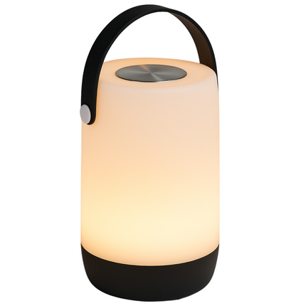 Cheqo® LED Nachtlamp Opblaadbaar - Nachtlampje - Leeslamp - Sfeerlamp - Lantaarn - Tuinlantaarn - Tafellamp - Dimbaar - Voor Binnen & Buiten - Kunststof - USB-C
