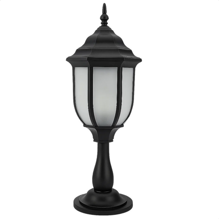 Cheqo® Lantaarn Met Vlameffect - Sfeervolle Kerst Lantaarn - Realistisch Vlameffect - Kunststof Lantaarn - Timer Functie - 48 cm Hoog - Voor Binnenshuis - LED Verlichting - Op Batterijen - Op Batterijen - 6 Uur Aan