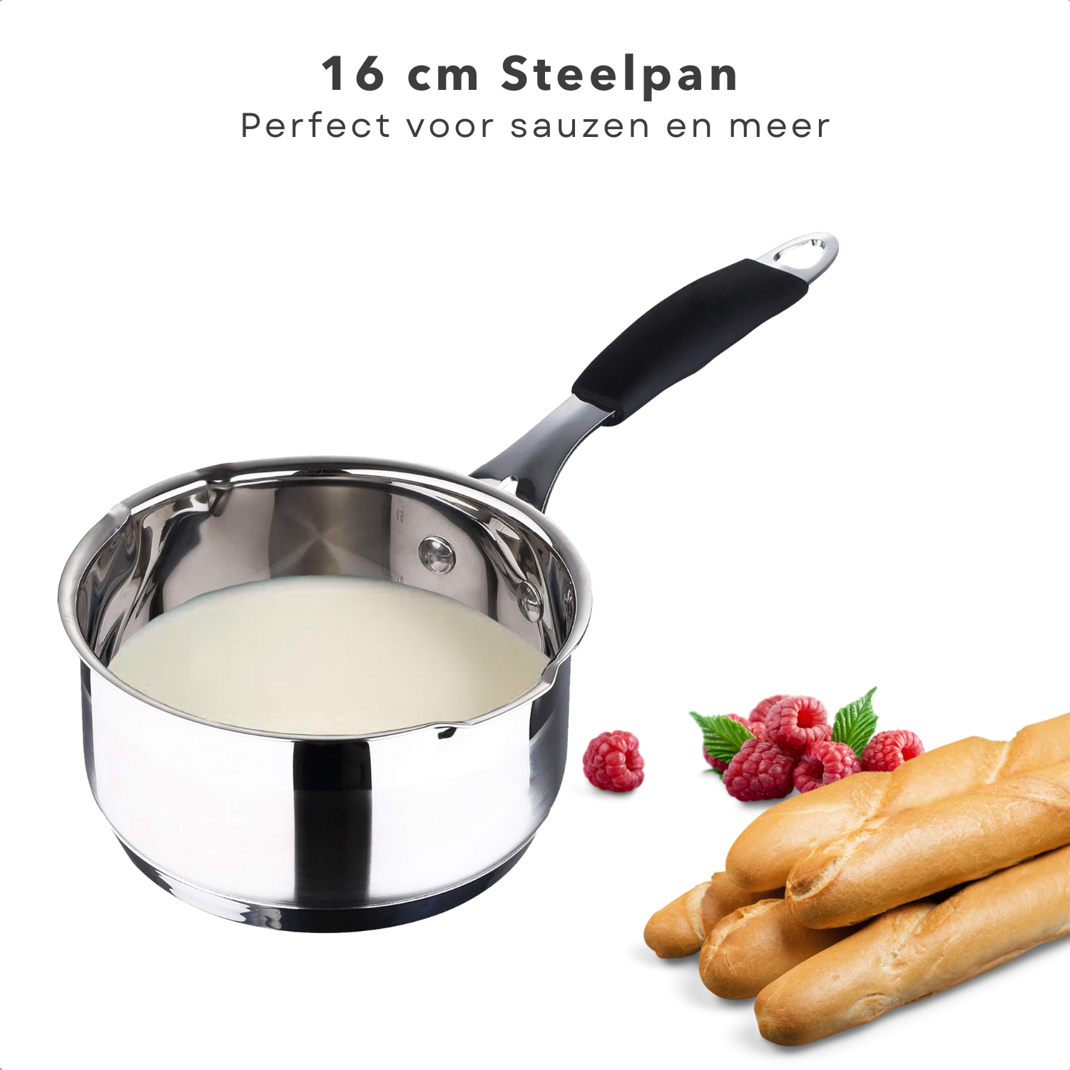 METRO PROFESSIONAL Steelpan met schenktuit 12 cm 700 ml | Makro Nederland METRO PROFESSIONAL Steelpan met schenktuit 12 cm 700 ml | Makro Nederland
