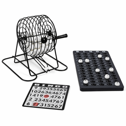 Cheqo® Bingomolen - Bingo Set - Bingo Spel - Bingospel - Bingo Molen Set - Bingomolen Set - Bingomolen Compleet - Bingo Set Compleet - Bingo Spel Compleet - Bingo Lotto Set - Lotto Bingo Molen - Tombola Bingo Spel