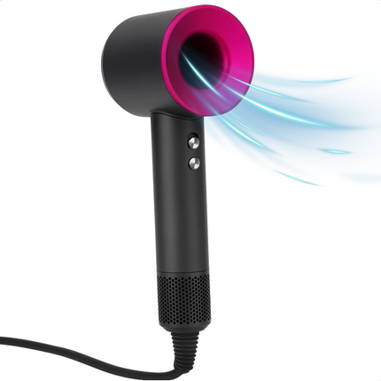 Cheqo® Ionische Haardroger - Krachtige Motor - Fohn - Haar Droger - Ionic Dryer - Pluisvrij Drogen - Extra Glans - 360° Draaibaar Mondstuk - Instelbare Temperatuur - Koude-Luchtmodus - Zelfreinigende Functie - Snel Droogresultaat