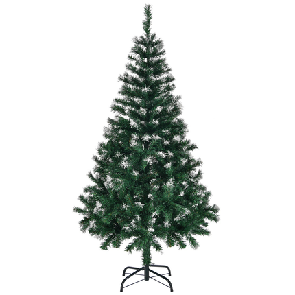 Cheqo® Kunstkerstboom 120 cm - Compacte Kunstkerstboom - Kerstboom Met Standaard - Groene Kunstkerstboom - Herbruikbare Kunstboom - Kerstdecoratie Voor Binnen - Volle Uitstraling - Eenvoudig Te Monteren - Stabiele Opstelling