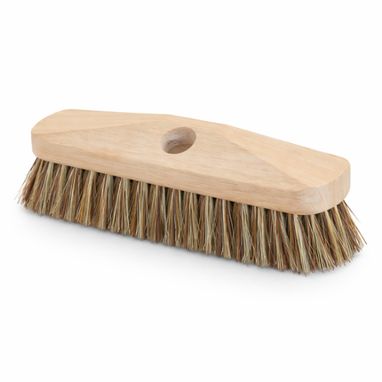 Cheqo® Luiwagen - Schrobbezem - Schrobborstel - Schrobber - Luiwagen Borstel - Schrobbeze - Schrobborstel Zonder Steel - Houten Luiwagen - Houten Schrobborstel - Bruine Luiwagen - Vloer Schrobborstel