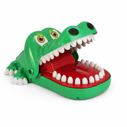 Cheqo® Krokodil Met Kiespijn Spel - Bijtende Krokodil Spel - Krokodil Bijt Spel - Krokodil Tanden Spel - Bijtspel Krokodil - Krokodil Spelletje - Krokodil Actiespel - Krokodil Reactiespel - Krokodil Drankspel