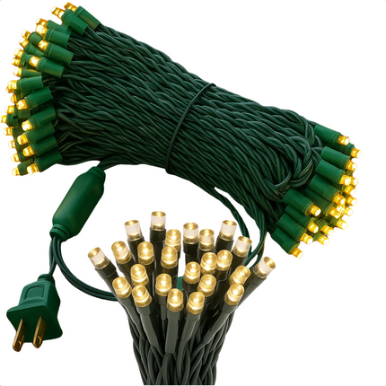 Cheqo® Kerstverlichting - Kerstlampjes - Kerstboomverlichting Binnen en Buiten - 480 LED Lampjes - Warm Wit Licht - Lichtsnoer 36 Meter - IP44 Spatwaterdicht - Groene Snoer - LED Lichtsnoer - 39 Meter