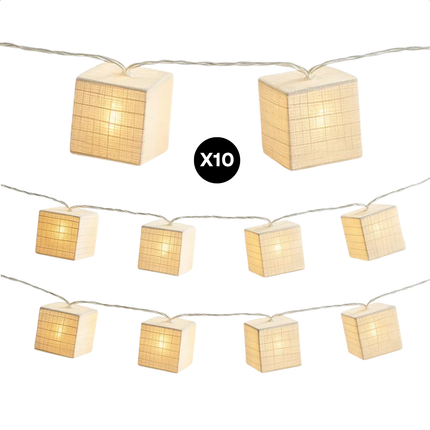 Cheqo® Lichtslinger Met LEDs - Decoratieve Verlichting op Batterij - Lichtslinger - Lange Levensduur Verlichting - Sfeerverlichting Binnen - Woonkamer Decoratie - Slaapkamer Verlichting - Kantoor Sfeerlicht