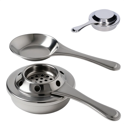 Cheqo® Fondue Pan Brander - Roestvrij Staal - Rvs Brander - Fondue Accessoires - Fondue Brander