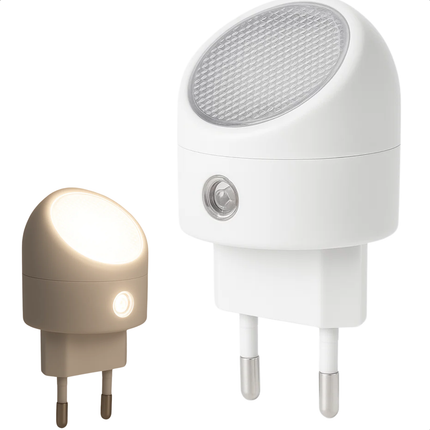 Cheqo® LED Nachtlamp - Nachtlamp Met Sensor - Stopcontact Nachtlamp - Bewegingssensor - Energiezuinig - Automatische Verlichting - Kinderkamer Nachtlamp - Slaapkamer Verlichting - Sensor Verlichting - Plug-In Nachtlamp - Nachtverlichting