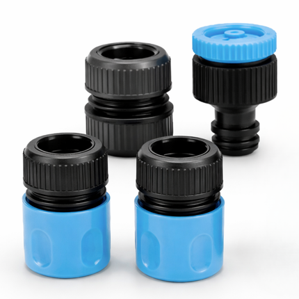 Cheqo® Tuinslangadapter Set - Tuinslangadapter - Tuinslangkoppeling - Kraankoppeling Tuinslang - Tuinslangkoppelset - Tuinslang Koppelingen Set - Tuinslang Opzetstukken Set - Slangconnector - Slang Koppeling - Kraanadapter Tuinslang
