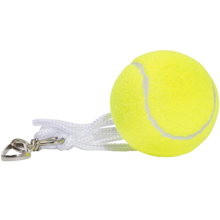 Cheqo® Tennisbal Met Touw - Tennisbal Aan Touw - Tennisbal Met Koord - Tennisbal Met Lijn - Tennisbal Met Clip - Tennis Trainer Bal - Tennis Trainingsbal - Tennis Oefenbal - Tennisbal Trainer - Tennisbal Terugslag