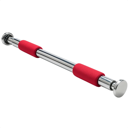 Cheqo® Verstelbare Optrekstang - Pull Up Bar - Deurpost Montage - Krachttraining Thuis - Chin Up Bar - Foam Handgrepen - Maximaal 100 Kg - Fitness Thuis - Optrekstang Deurpost - Krachttraining - Zonder Schroeven - Verstelbaar