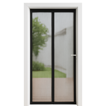Cheqo® Magnetische Insectenhor Deur - Deurgordijn - Deurhor - Vliegengordijn met Automatische Sluiting - 220x100 cm - Polyester