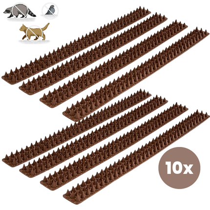 Cheqo® Anti Klim Strips - Antiklim Strips - Kattenverjager - Vogelverjager - Afweermatten - Afweer Mat - Vogelpinnen - Kattenpinnen Schutting - Spijkermat