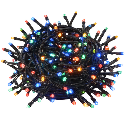 Cheqo® Solar Lichtsnoer - Kerstverlichting Buiten - Kerstboomverlichting - Cluster Verlichting - 21.5 Meter - 480 Led - Met Afstandsbediening - Multicolour - Tuinverlichting Op Zonne-Energie - Sfeerverlichting Buiten - Lichtslinger - Met Timer
