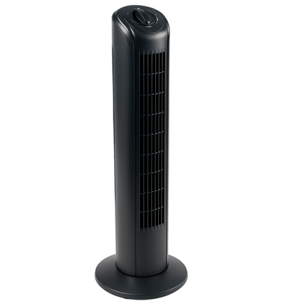 Cheqo® Torenventilator Zwart - Energiezuinig - Staande Ventilator 81 cm - Voor Slaapkamer - Fan - Airco Alternatief - Vloerventilator